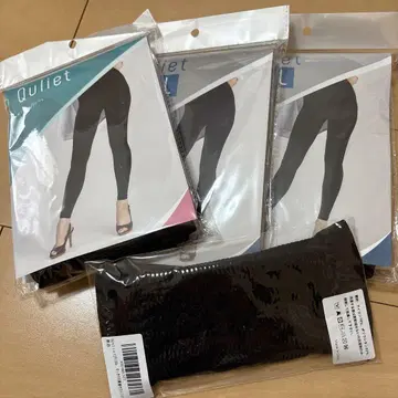 Quliet 쿨 2 노멀 1 슬림 레깅스 블랙 3매 암커버 포함