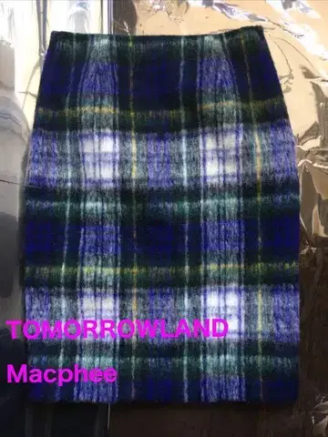 [ 투모로우랜드 ] MACPHEE 맥피 무릎 기장 체크 스커트