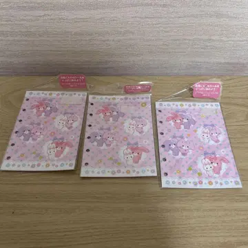 산리오 봉봉리본 씰 대지 9매 3봉지 세트 토끼 헤이세이 레트로