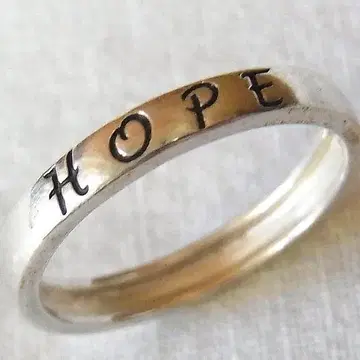 ri420 '희망 : HOPE' ( 은925 ) 반지 사이즈: 12호