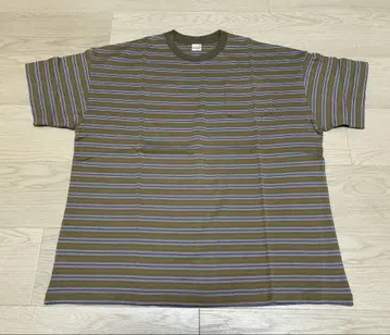 SUNDAYS BEST BORDER POCKET TEE 올리브 사이즈 M