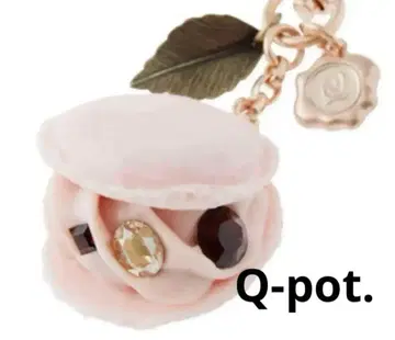 Q-pot. 소라마치 한정판 사쿠라모치 마카롱 목걸이