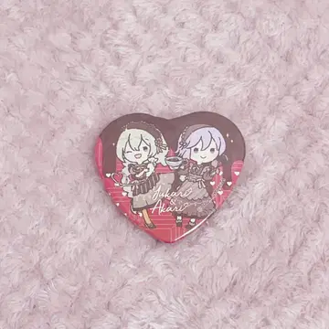 유즈키 유카리 카즈호 아카리 하트 캔뱃지 melty gift