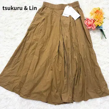 택 포함 새상품 tsukuru&Lin 가우초 팬츠 인도산 코튼 롱