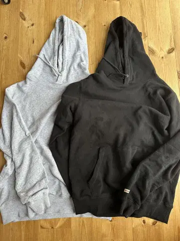 새상품급 Goodwear 후드티 그레이 블랙 세트 XL