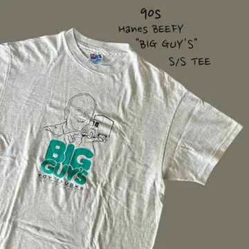 90s hanes beefy BIG GUY'S 반팔 티셔츠 기업