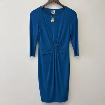 ANNE KLEIN 파란색 무릎 기장 원피스 사이즈 2