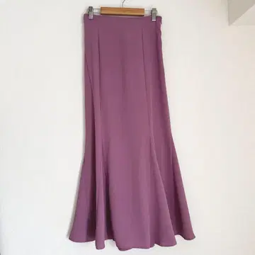 NICE CLAUP 롱 스커트 플레어 스커트 L 사이즈 레이스업