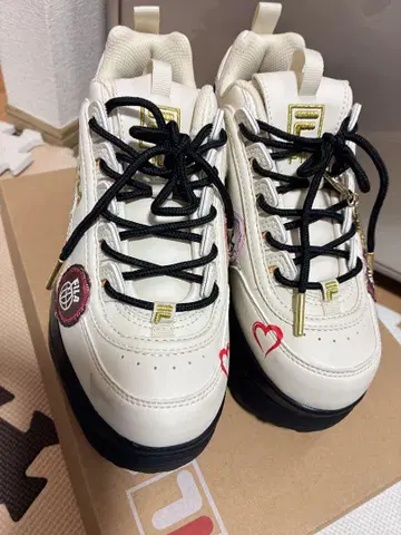 FILA 플랫폼 스니커즈 크림 추천 사이즈 23cm