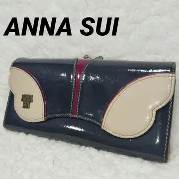 ANNA SUI 안나수이 장지갑 가마구치 무당벌레 나비 로고 여성용