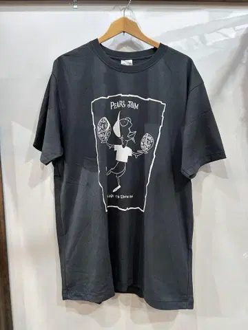 (318) PEARL JAM 그래픽 티셔츠 다크 그레이