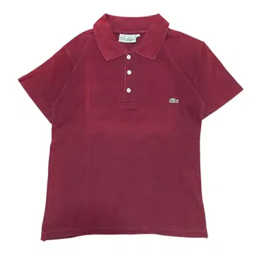프랑스제 70s LACOSTE 라코스테 피케 셔츠 반팔 XL 보르도