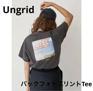 Ungrid 백 포토 프린트 티셔츠
