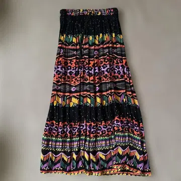 인도산 레이온 롱 스커트