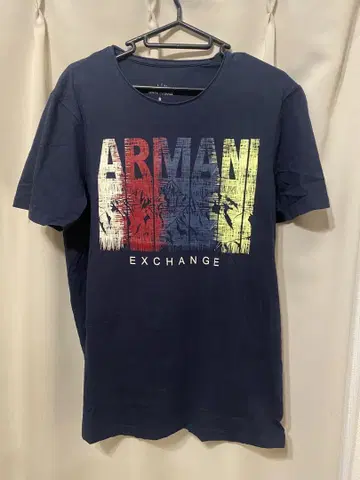Armani Exchange 네이비 티셔츠 S 슬림