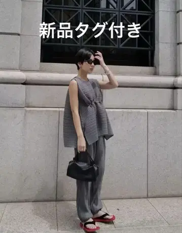 택 포함 새상품 machatt 플리츠 원단 셋업