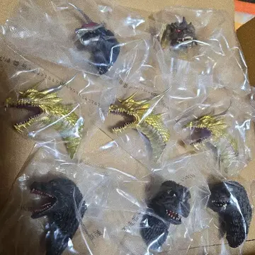 제일복권 고질라 대괴수 열전 G 몬스터 헤드 마그넷 8개 킹 기도라
