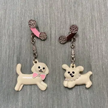 y2k 발레코어 페어리 그런지 강아지 디자인 귀걸이