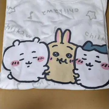 치이카와 시마무라 티셔츠 치이카와 토끼 하치와레