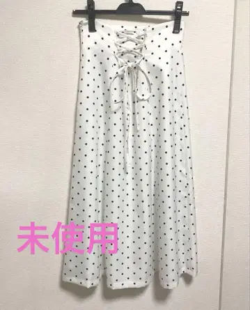 PROPORTION BODY DRESSING 도트 내로우 스커트 S