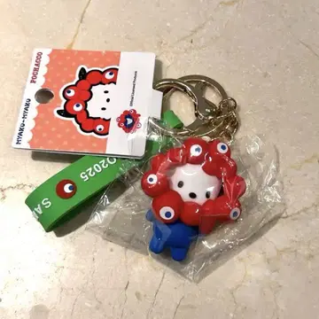 오사카 엑스포 한정판 포차코 밉밉 입체 마스코트 키링