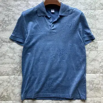 Berluti 벨루티 카리그래피 피케 셔츠 블루