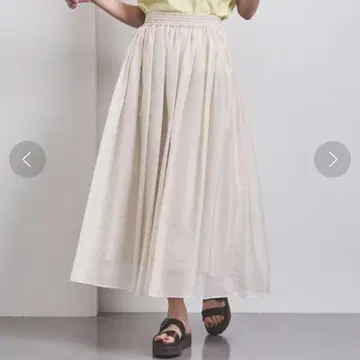 유나이티드 애로우즈 오간자 개더 스커트