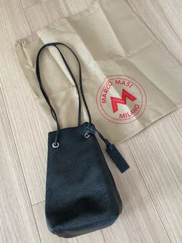 새상품급! 마르코 마지 Marco Masi 검정 블랙 주름 가죽