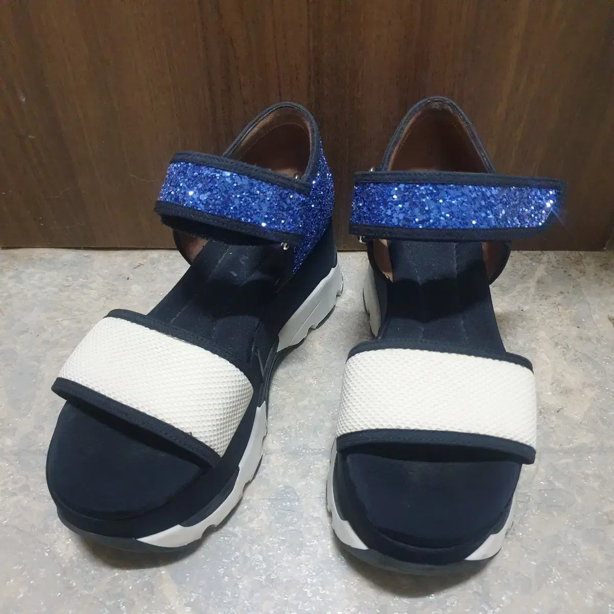 MARNI 마르니 Marni Glitter Platform Sandals on Bunjang Global