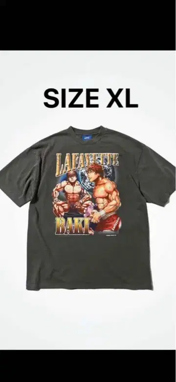 LAFAYETTE BAKI XL 그레이 티셔츠