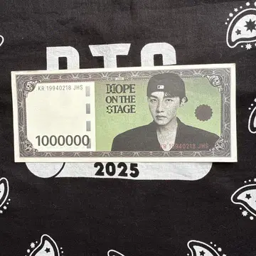 HOPE ON THE STAGE FINAL 지폐 j-hope 호비 머니