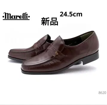 Marelli 다크 브라운 로퍼 24.5cm 4E
