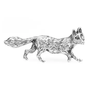 핀즈 배지 브로치 배지 ( 실버 은 ) 폭스 여우 여우
