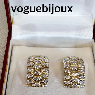 voguebijoux 귀찌 골드 스톤
