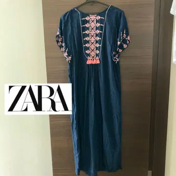 ZARA 롱 원피스 네이비