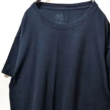 프룻 오브 더 룸 무지 티셔츠 블랙 검정 L 구제 의류