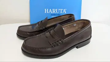 HARUTA 다크 브라운 로퍼 25.5cm
