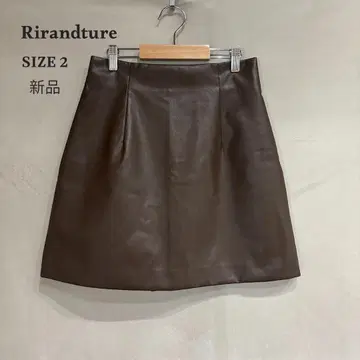 새상품 Rirandture 리랜드트루 가죽 미니 스커트 인조 가죽