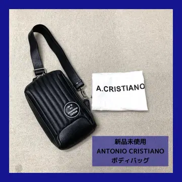 새상품 ANTONIO CRISTIANO 레오 바디백 블랙 남성용