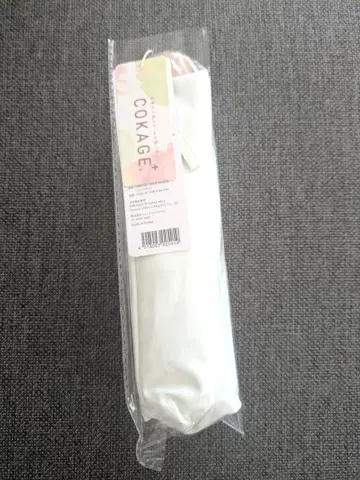 COKAGE+ 나무 손잡이 50cm 3단 접이식 우산 A- 릴리 화이트
