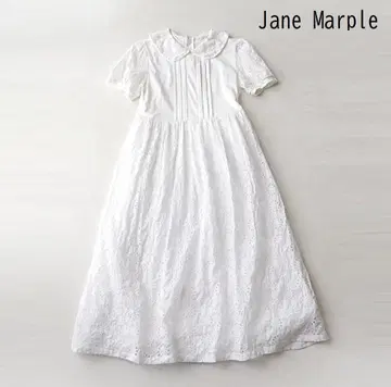 Jane Marple 제인 마플 아일렛 레이스 원피스 화이트