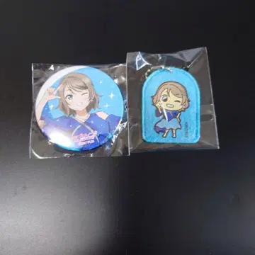 라라 러브 라이브 선샤인 와타나베 요 캔뱃지 펠트 퍼펫 키링