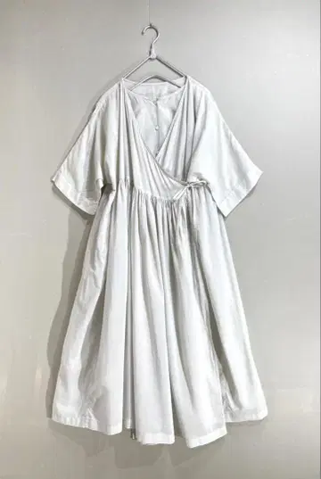 383 toh designworks 고급 실크 코튼 블렌드 원피스