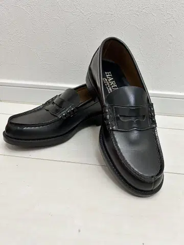 HARUTA 블랙 로퍼 일본제 25cm