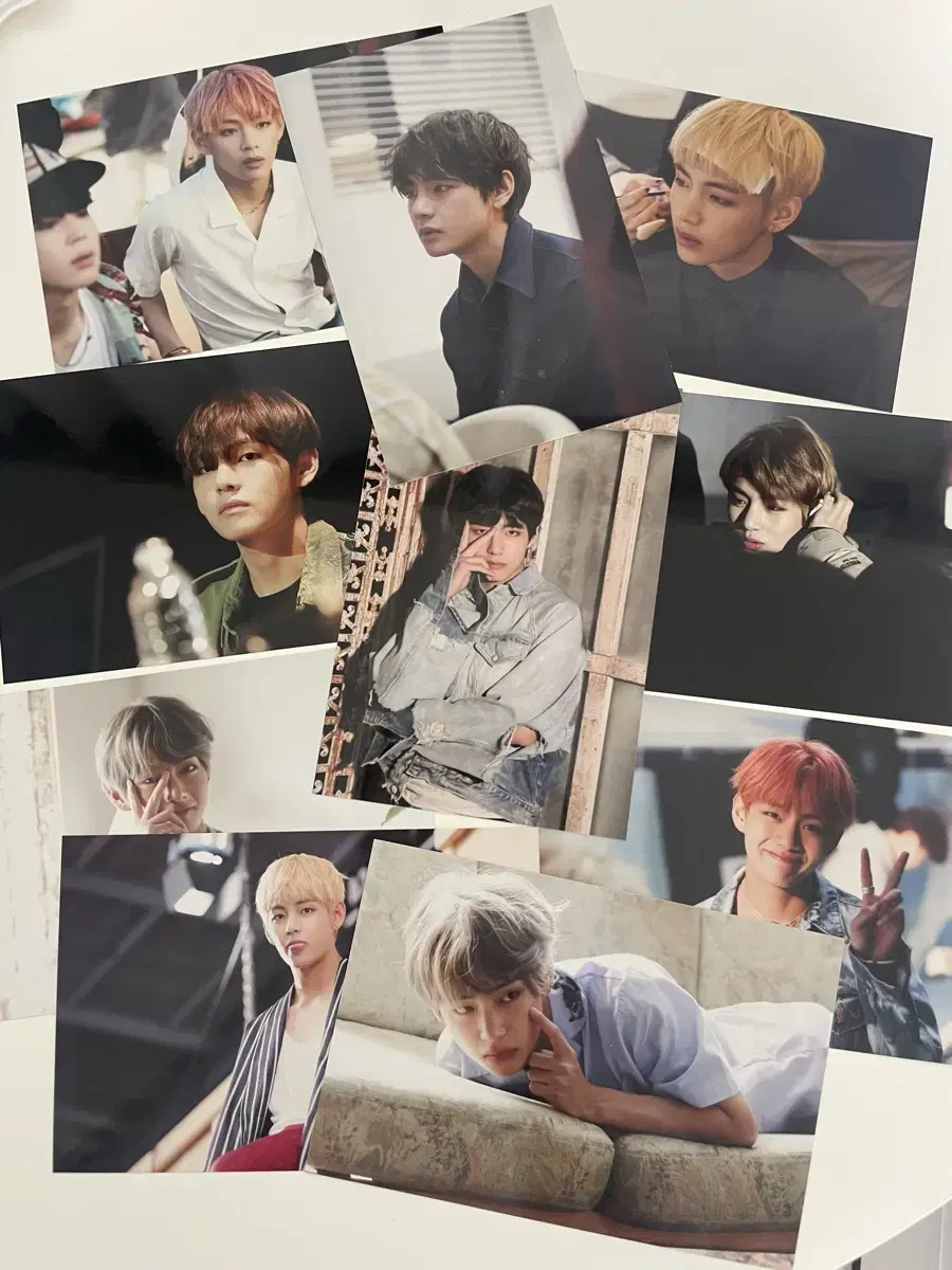 방탄 오늘 전시회 태형 인화사진 10장 일괄