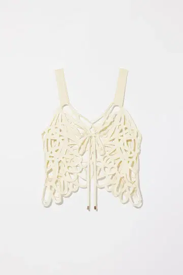 Eaphi EMBROIDERY CORD VEST