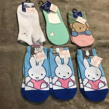 미피 양말 세트 약 15-20cm, 23~25cm 6켤레