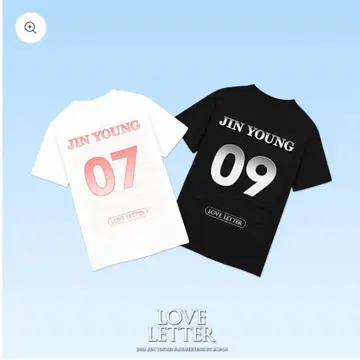 지니 JIN YOUNG 티셔츠 블랙 화이트