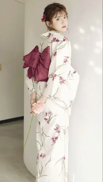 Dita 유카타 물풀과 금붕어 놀이 빨간색