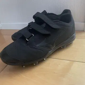 블랙 스파이크 슈즈 벨크로 27cm